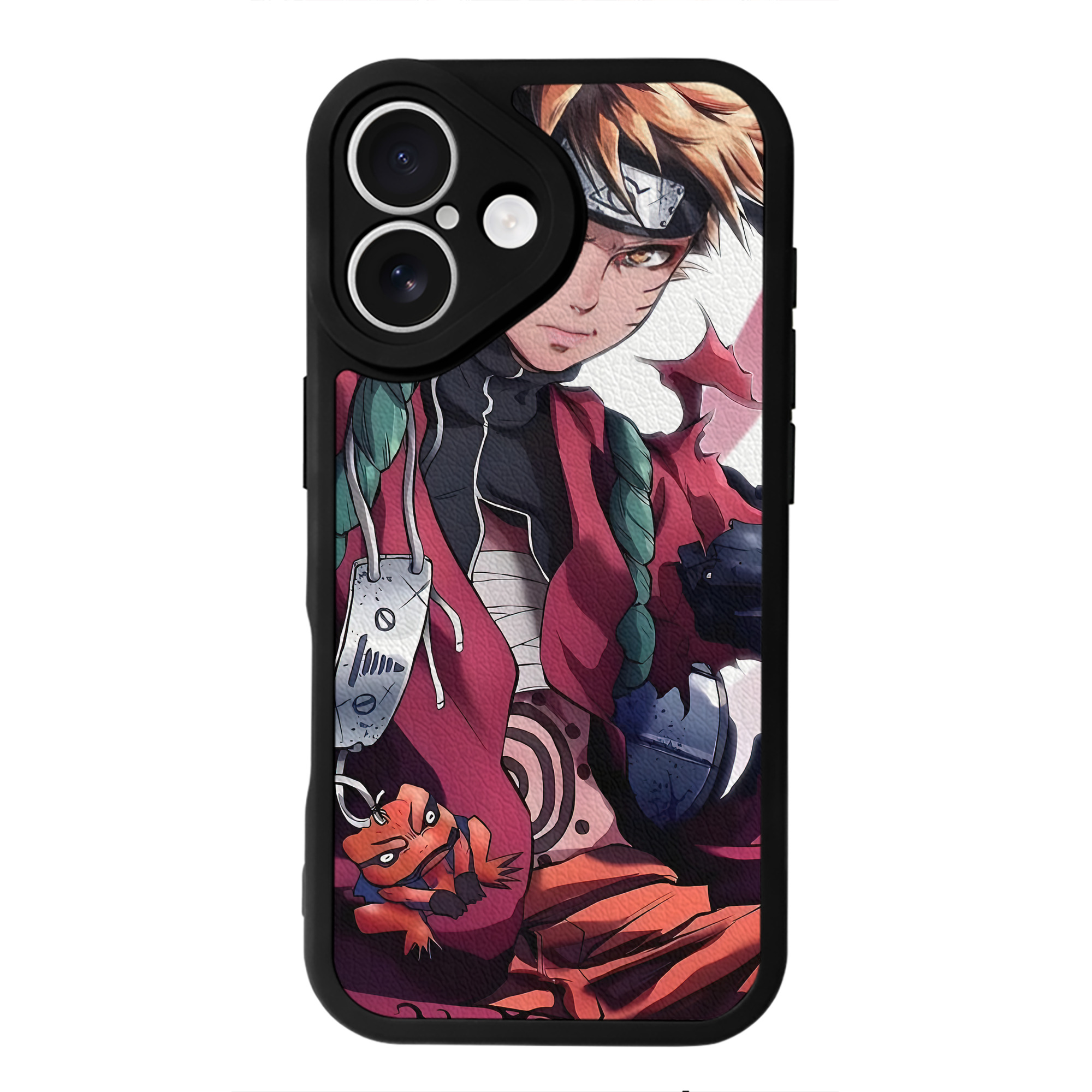 （画像用） NARUTO -ナルト- NARUTO -ナルト- 疾風伝 【iPhone 16シリーズ対応】シリコンスマホケース（レザー調） 材質：シリコン